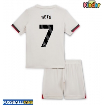 Chelsea Pedro Neto #7 Auswärts Trikotsatz Kinder 2025-26 Kurzarm (+ Kurze Hosen)